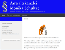 Tablet Screenshot of anwaltskanzlei-schultze.de